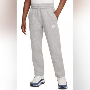NWT Nike Kids Sportswear Club Fleece Open Hem Sweatpants Sz M Unisex